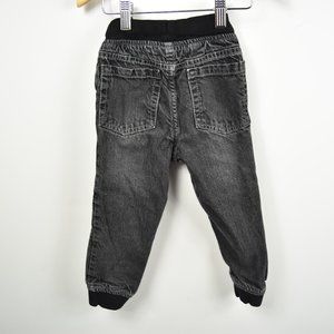 Black faded denim jeans 2-3 years
